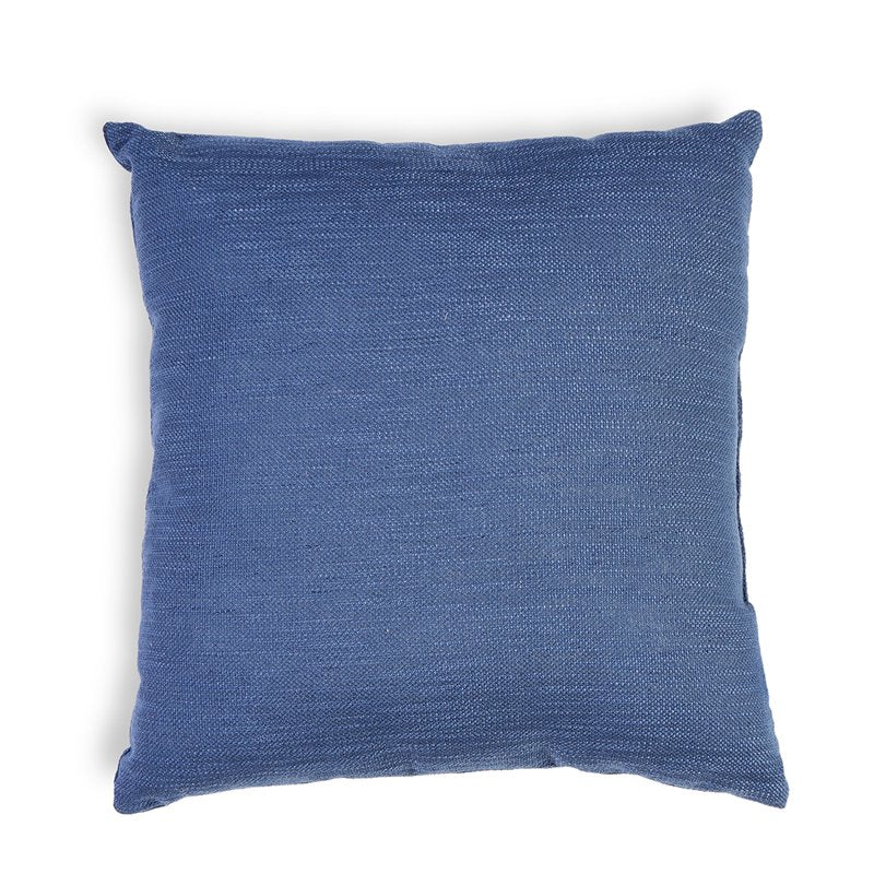 Washed Indigo 18x18 Inch Polyester Decorative Pillow - Textured Indoor Accent Cushion - Variation of THIS listing