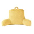 Faux Fur Plush Backrest Pillow - Yellow, 18.5 x 32.5 Inches