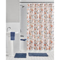 15-Piece Farmhouse Floral Bird Bathroom Set with Shower Curtain and Rugs