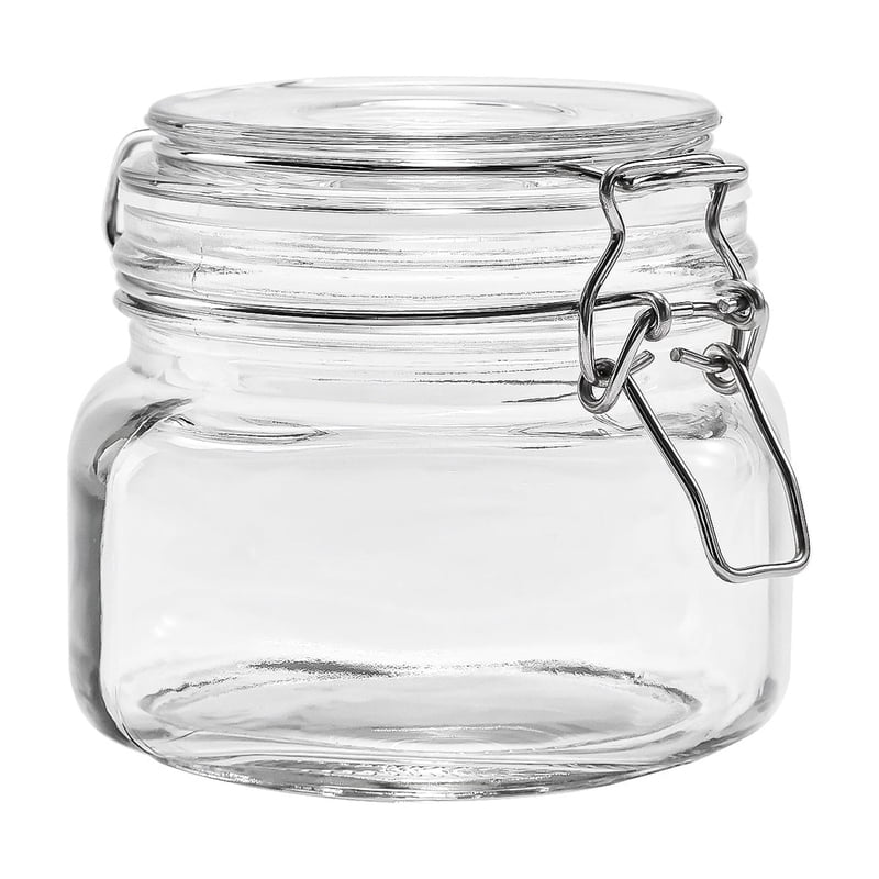 17 oz Airtight Glass Food Storage Jar with Locking Lid - 1