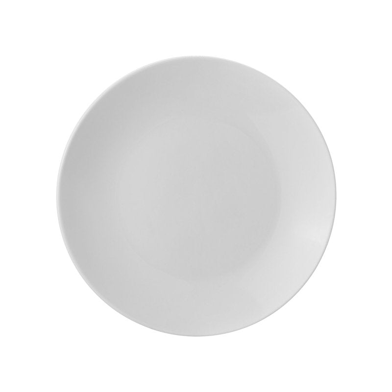 Glazed White Round Stoneware Salad Plate - 7.5 Inch