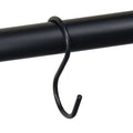 4 Pack Black Shower Curtain Hooks S Shape Rustproof Metal Set
