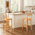 Counter Height Wood Bar Stools Set of 2 - Pine Finish