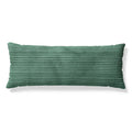Kids Body Pillow with Removable Plush Ribbed Corduroy Cover - Dark Green, 48 x 20 inches