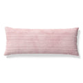 Kids Body Pillow with Plush Ribbed Corduroy Cover - Light Pink, 48x20 in