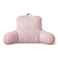 Kids Backrest Pillow with Ribbed Corduroy Plush Cover - Light Pink, 33x13x25 in