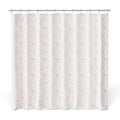 Kids Fabric Shower Curtain Set with Bow and 12 Roller Hooks - 72 x 72 Inches
