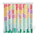 Kids Fabric Shower Curtain Hook Set - Rainbow Geo Variation
