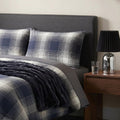 Mainstays Shadow Plaid Comforter Set - King, Grey