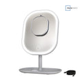 Rechargeable LED Vanity Mirror with 5x Magnification and Storage Tray