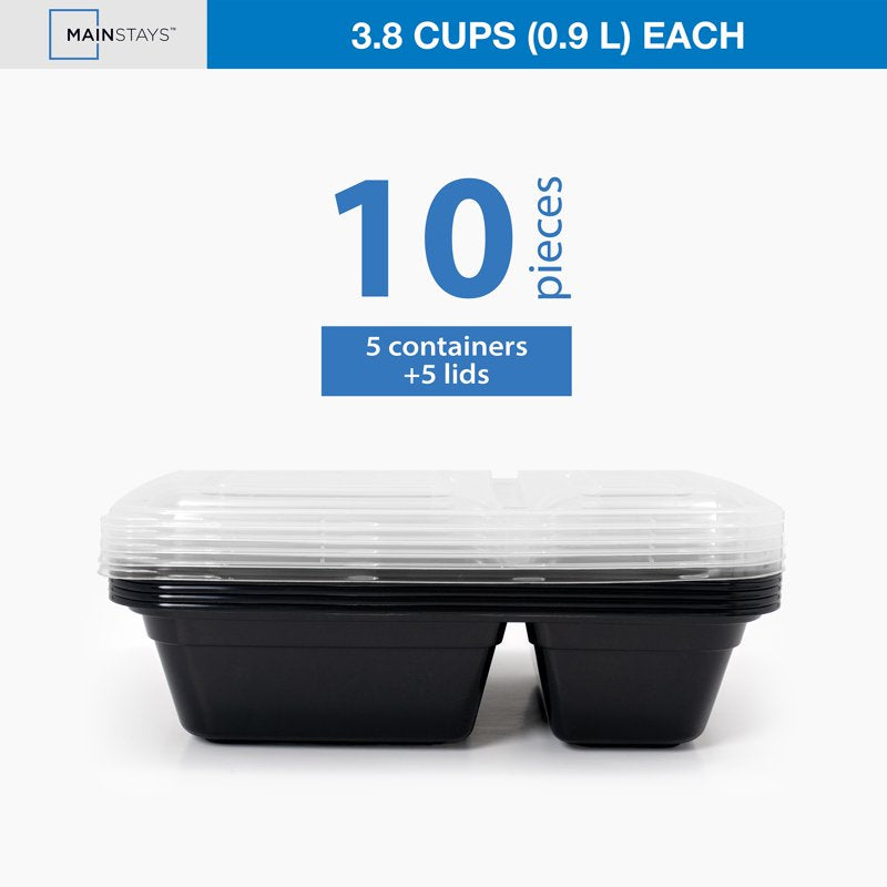 10-Piece Meal Prep Food Storage Container Set - BPA-Free