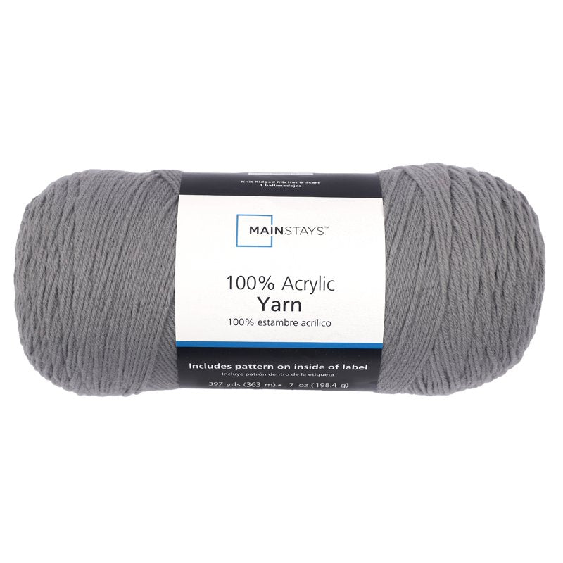 Medium 4 Grey Acrylic Yarn - 7 oz, 397 Yards for Knitting & Crochet - Variation of THIS listing