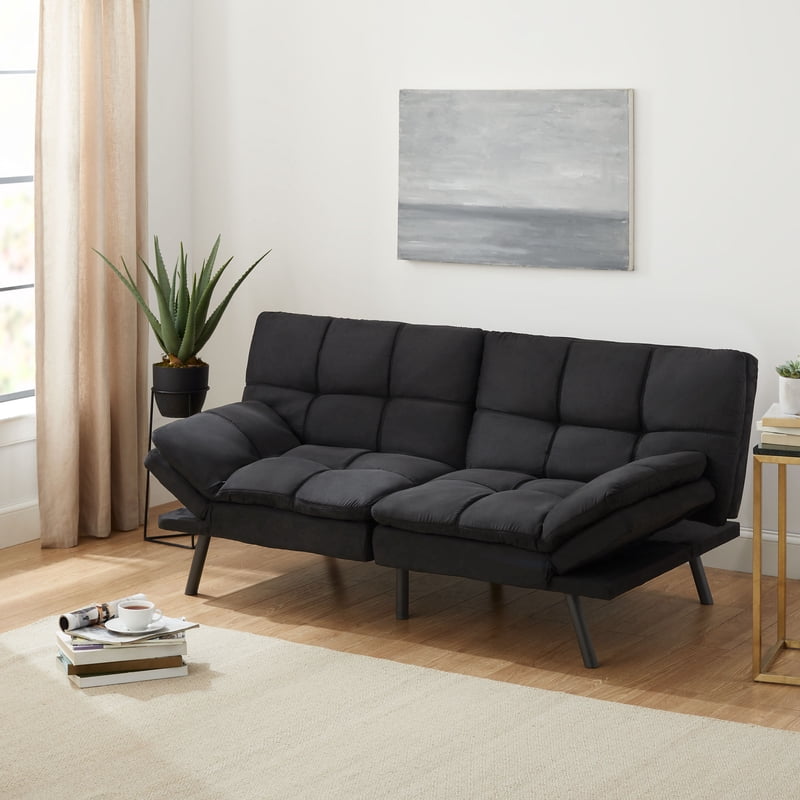Memory Foam Futon Sofa Bed - Adjustable, Compact Design