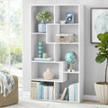 Modern 8-Cube Bookcase with Open-Back Design