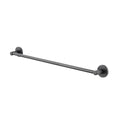 Mainstays Modern Round 24-Inch Towel Bar - Matte Black, Rust-Resistant Bathroom Accessory - Variation of Black