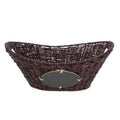 Mainstays Oval Seagrass Storage Basket with Chalkboard & Handles - Single
