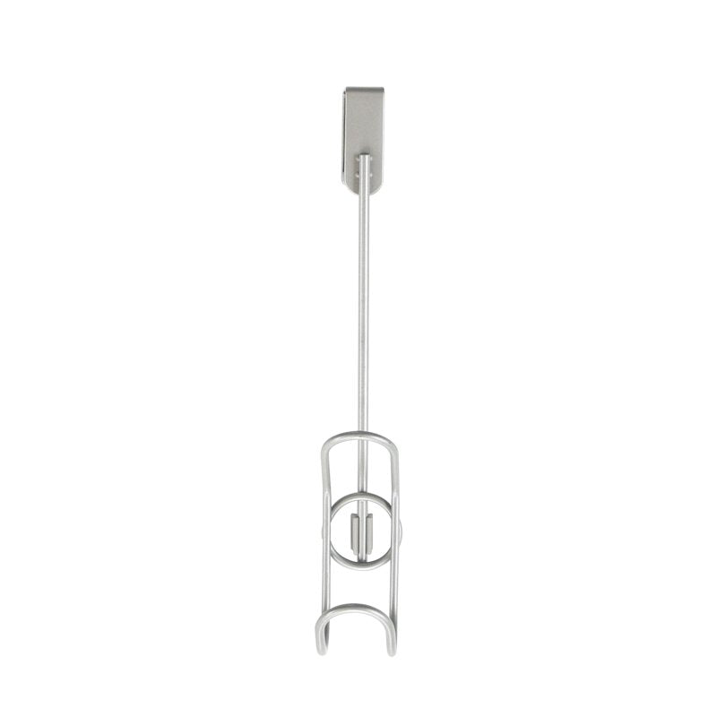 Over-the-Door Single Hook - Metal Satin Nickel Finish, Easy Installation