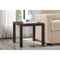 Parsons End Table - Classic Walnut Finish, Minimal Assembly