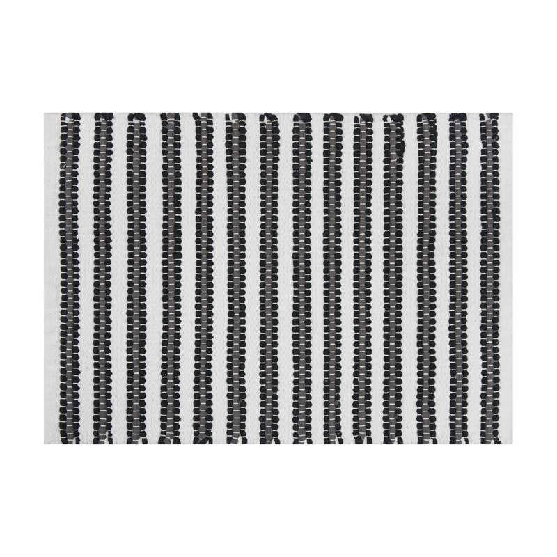 Mainstays Performance Handwoven Cotton Bath Rug - Soothing Gray, 17x24 Inches