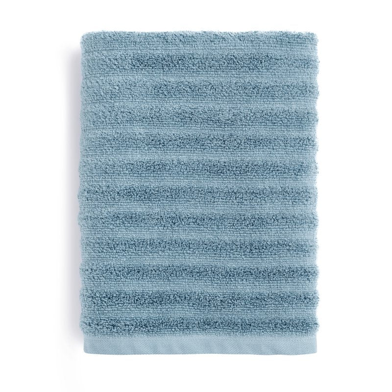 Mainstays Performance Bath Towel - Blue Linen, 30 x 54 Inches, Quick Dry