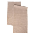 Ribbed Chambray Table Runner - Tan, 13x72 in Cotton Blend