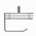 Over-the-Tank Toilet Paper Holder with Shelf - Satin Nickel - Single