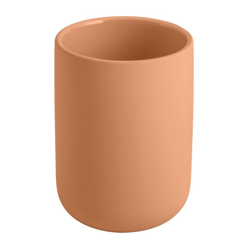 Mainstays Soft Touch Ceramic Toothbrush Holder - Terracotta Finish, Adult