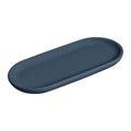 Ceramic Tray with Soft Touch Finish - Blue Grey