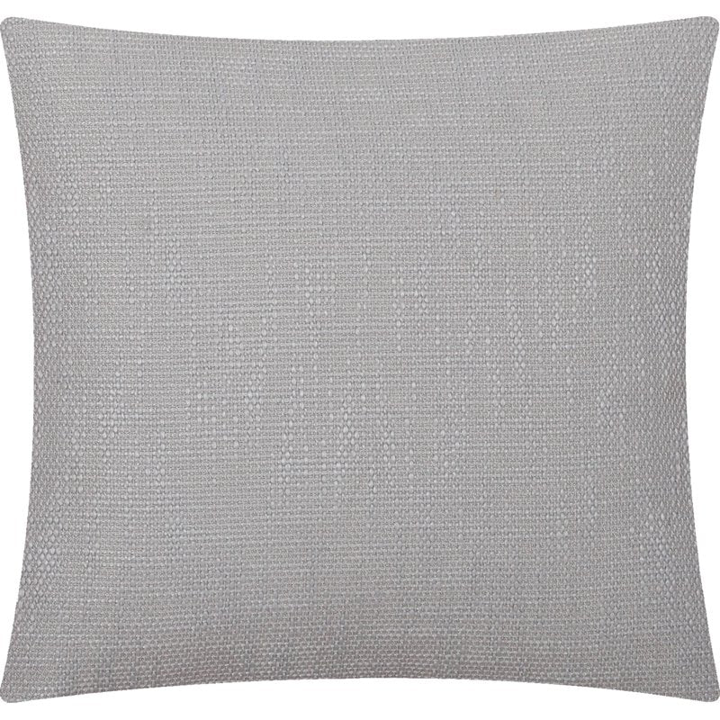Gray Square Decorative Throw Pillow 18x18 Polyester Textured Accent Cushion