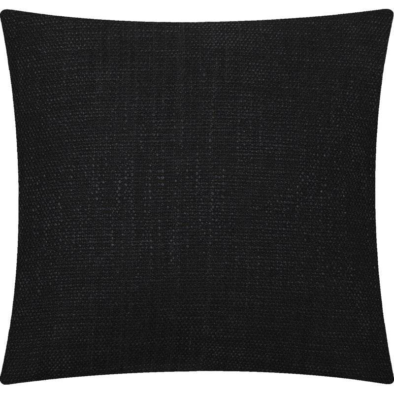 Black Square Decorative Throw Pillow 18x18 Inches - Textured Polyester Accent Cushion - Variation of THIS listing