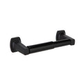 Wall-Mounted Toilet Paper Holder Matte Black with Hardware - Residential Bathroom Accessory