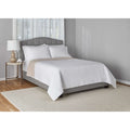 Full/Queen Jersey Quilt - Off-White Reversible Bed Cover, 60% Cotton