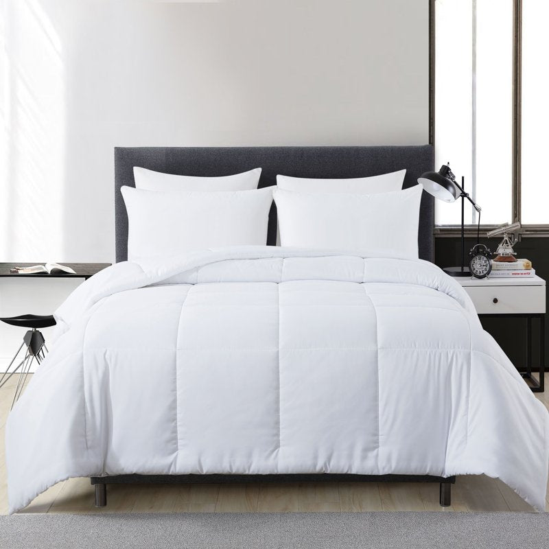 Twin XL Hypoallergenic Down Alternative Comforter - White, All-Season
