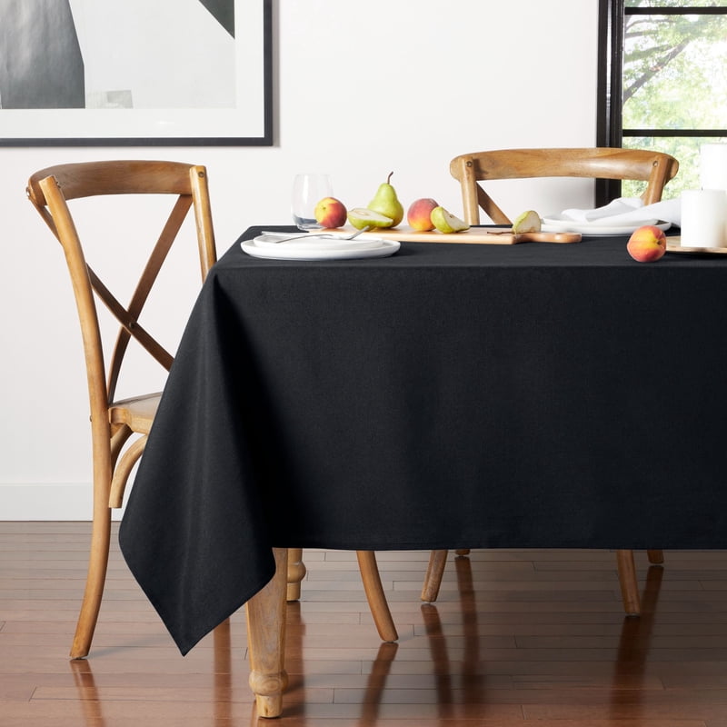 Rectangle Fabric Tablecloth - Black, 60"W x 84"L