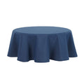 Navy Fabric Tablecloth, 70" Round - Blue Variation
