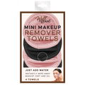 Makeup Remover Mini Towels 4-Pack - Gentle, Reusable Face & Eye Cleansing Cloths