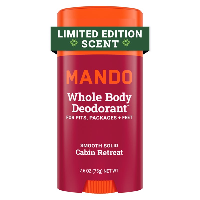 Whole Body Deodorant for Men - Aluminum Free Smooth Stick - Cabin Retreat