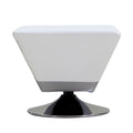 Diamond Faux Leather Swivel Ottoman - Multiple Colors