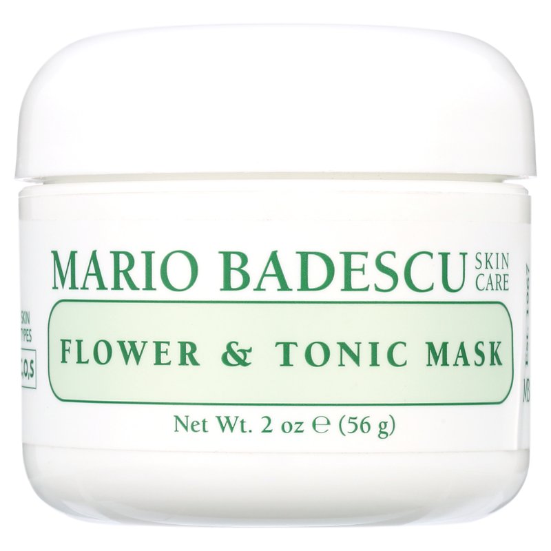 Flower and Tonic Clay Facial Mask for Oily and Congested Skin, 2 oz