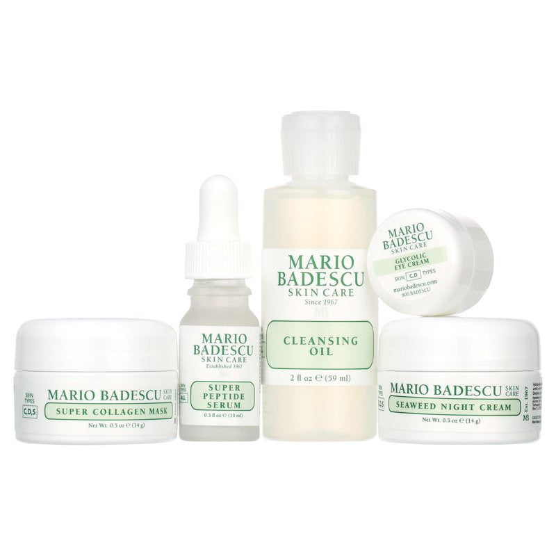 5-Piece Anti-Aging Skincare Routine Kit for Youthful Radiant Skin