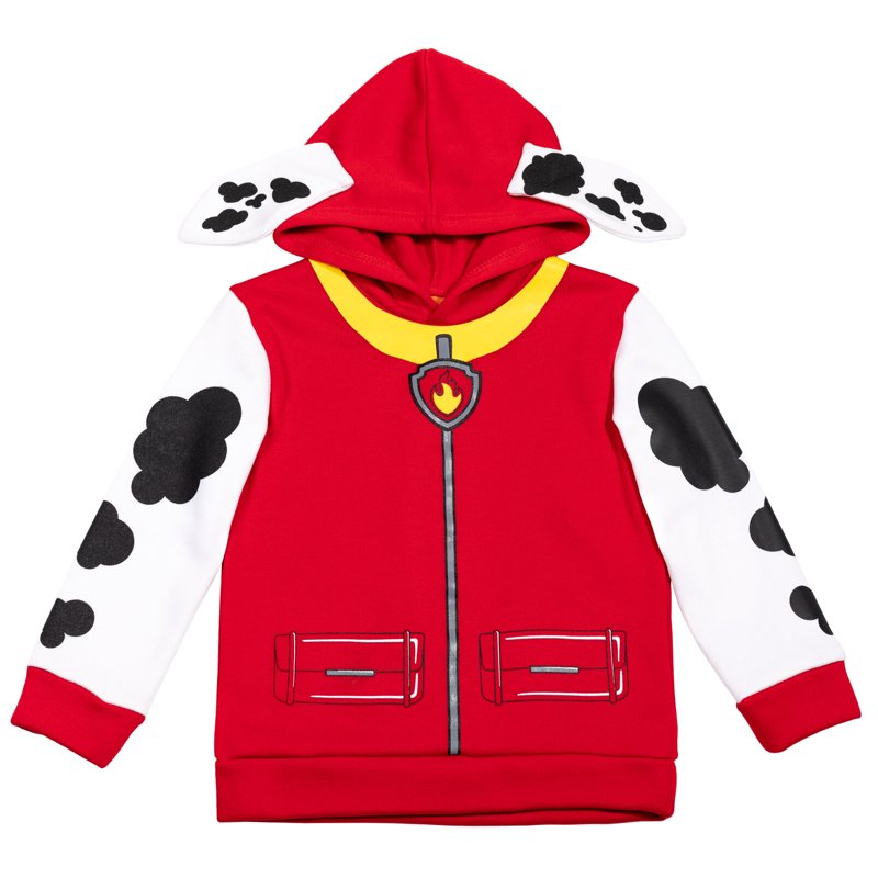 Toddler Paw Patrol Marshall Fleece Hoodie - 2T Costume Pullover for Kids