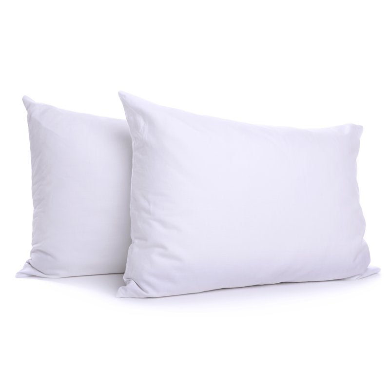King Down Alternative Bed Pillows - 2 Pack, Supportive & Soft, White