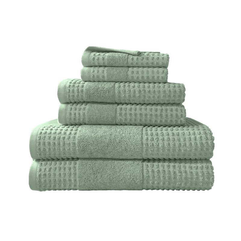 Martex Expression Air Sculpted 6-Piece Towel Set - Sage