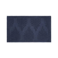 Martex Fern Ogee Navy Cotton Bath Rug 20x32 Non-Slip Absorbent Mat