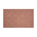 Martex Restore Geometric Cotton Bath Rug - Clay, 20 x 32 Inches - Non-Skid