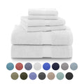 Martex 6-Piece Cotton Towel Set - White, Quick Dry & Plush