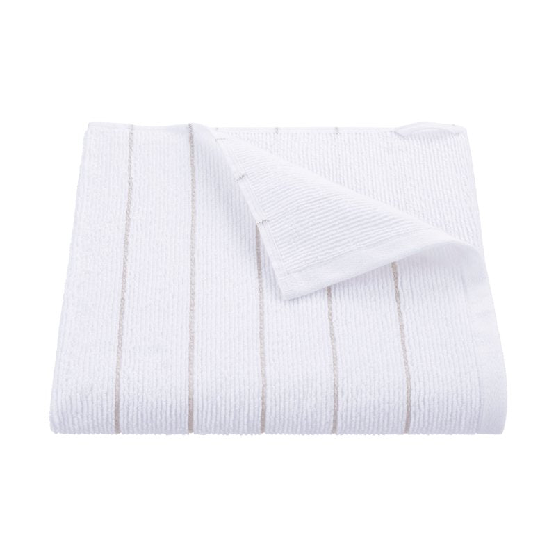 Martex Slub White Bath Towel - 30x56 Inches, Soft, Absorbent, Lightweight