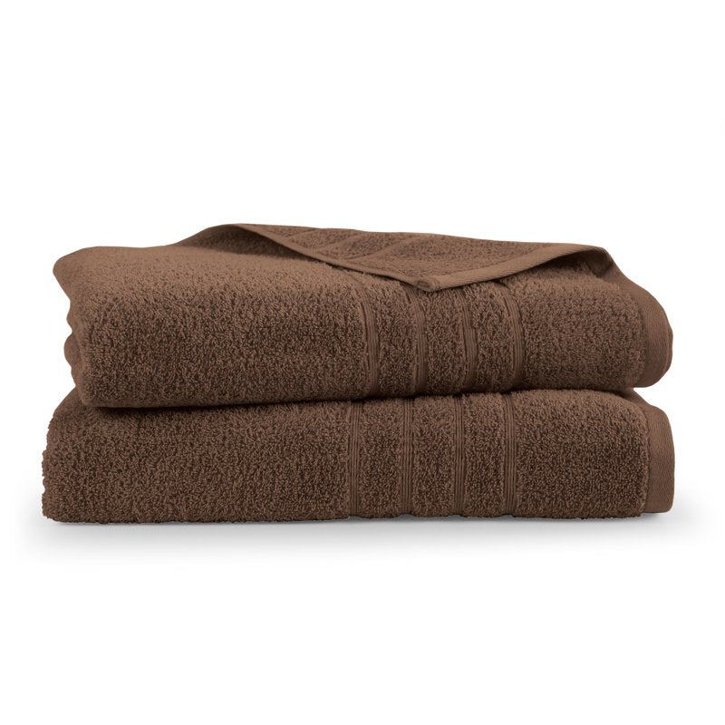 Martex 2-Pack Oversized Cotton Bath Sheets - Chocolate, 33x65 Inches