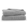 Bath Sheet Set 2 Pack - Extra Large 33x65 Inch 100% Cotton Towels - Monument Grey