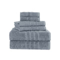 Martex 6-Piece Cotton Towel Set - Soft & Absorbent Bath Towels - Spa Blue